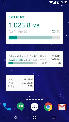 Capturas de pantalla de Data Monitor: Simple Net-Meter