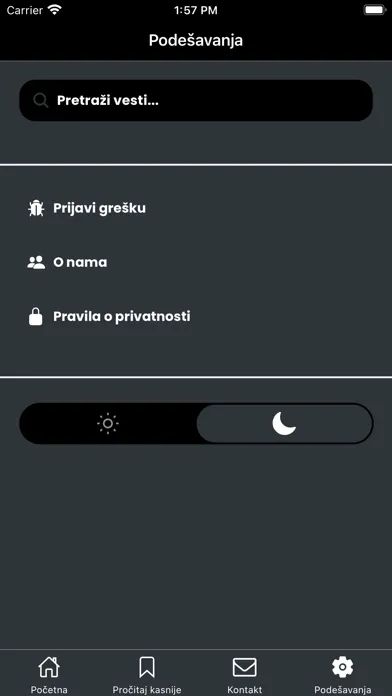 Tangkapan layar Kos Info