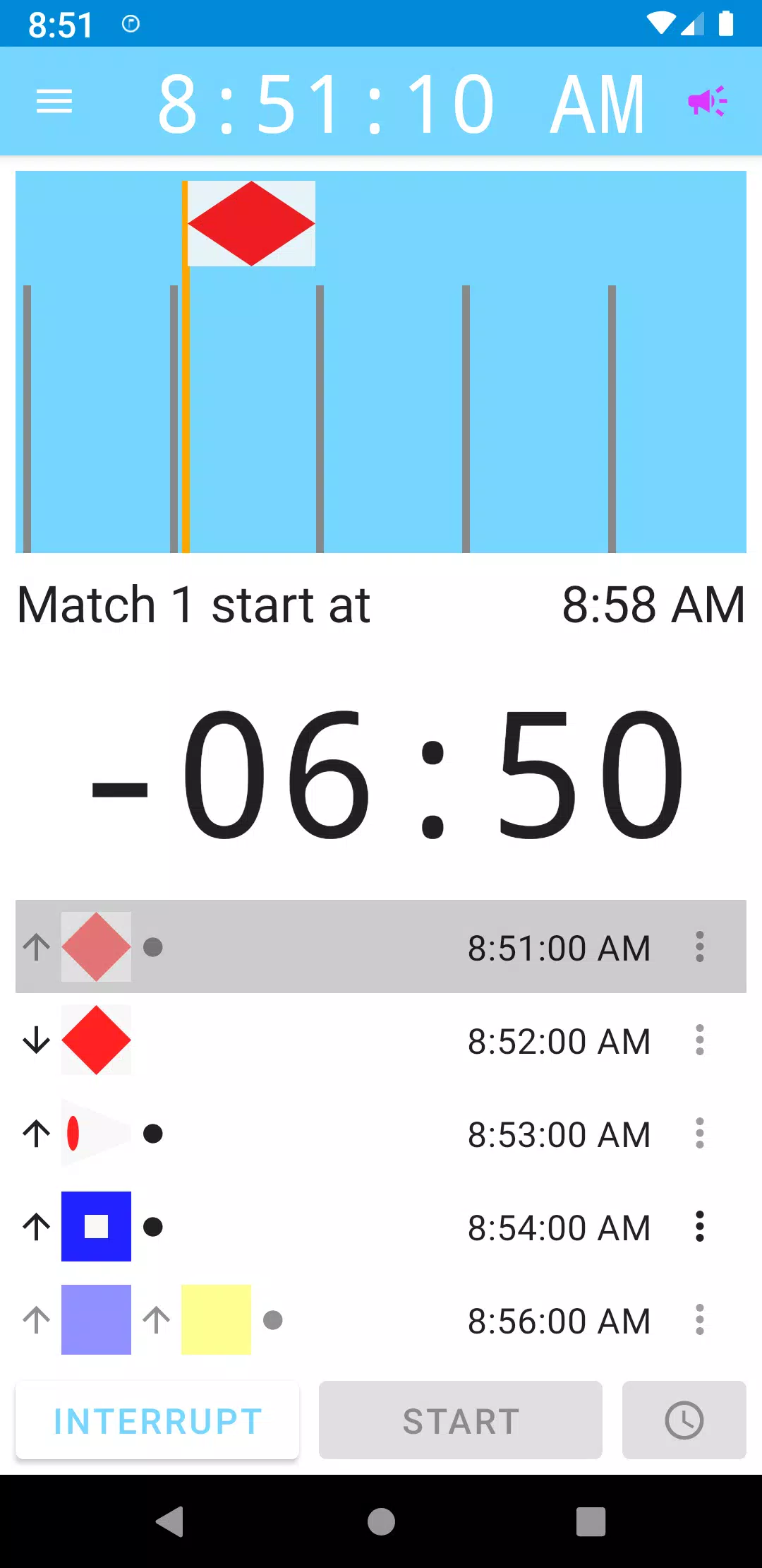 Captures d'écran de Voice Sail Start Timer