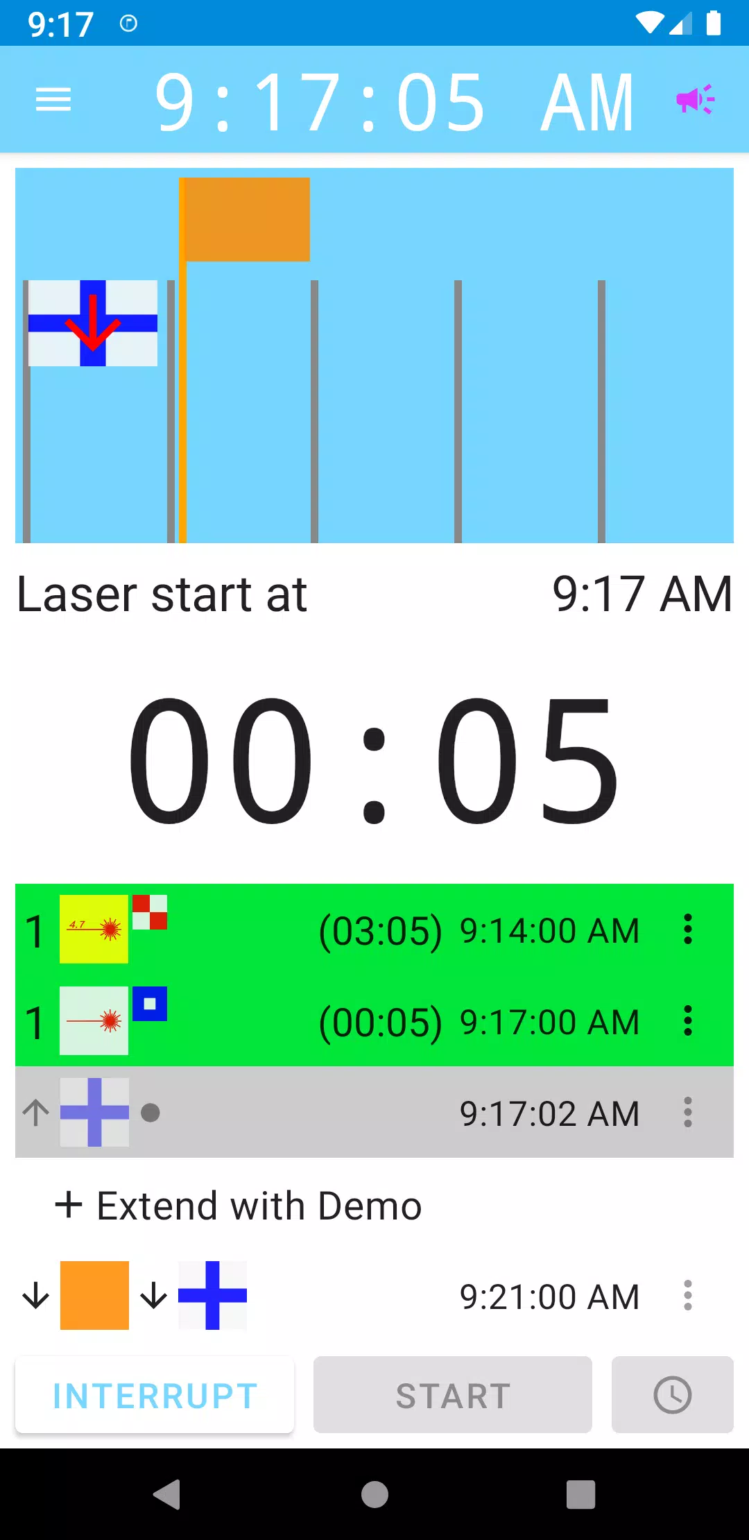 Captures d'écran de Voice Sail Start Timer