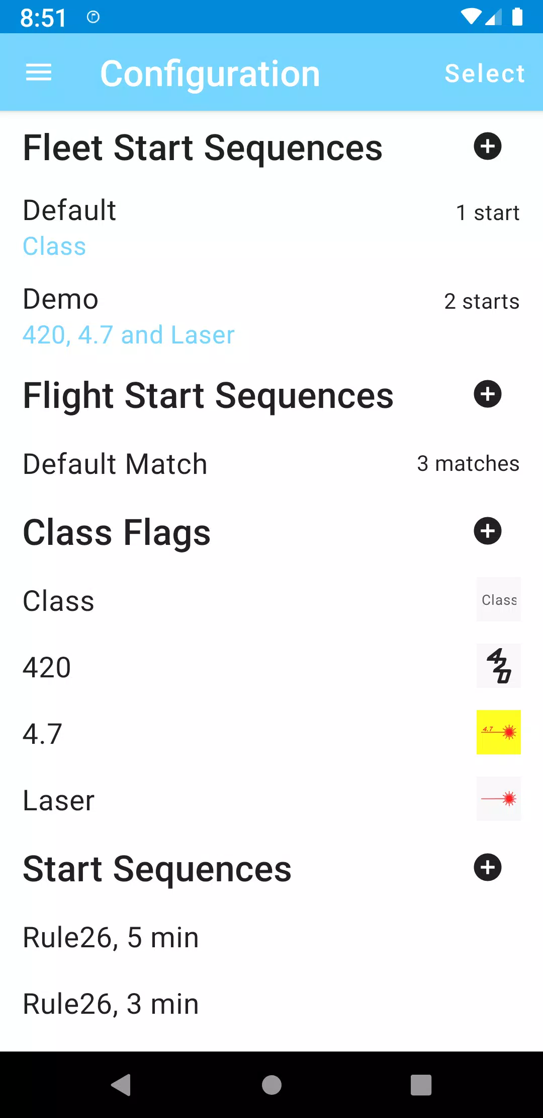 Captures d'écran de Voice Sail Start Timer