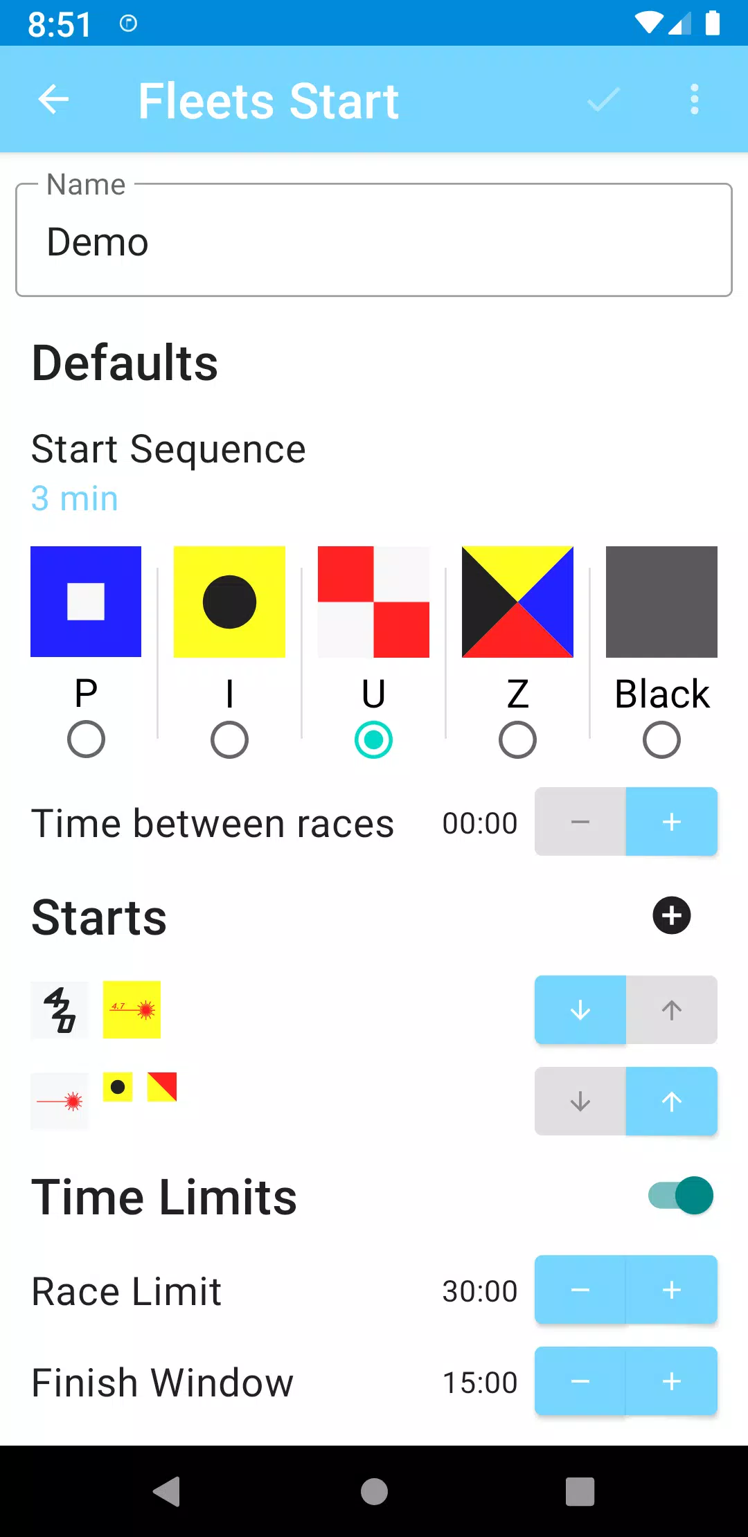 Captures d'écran de Voice Sail Start Timer
