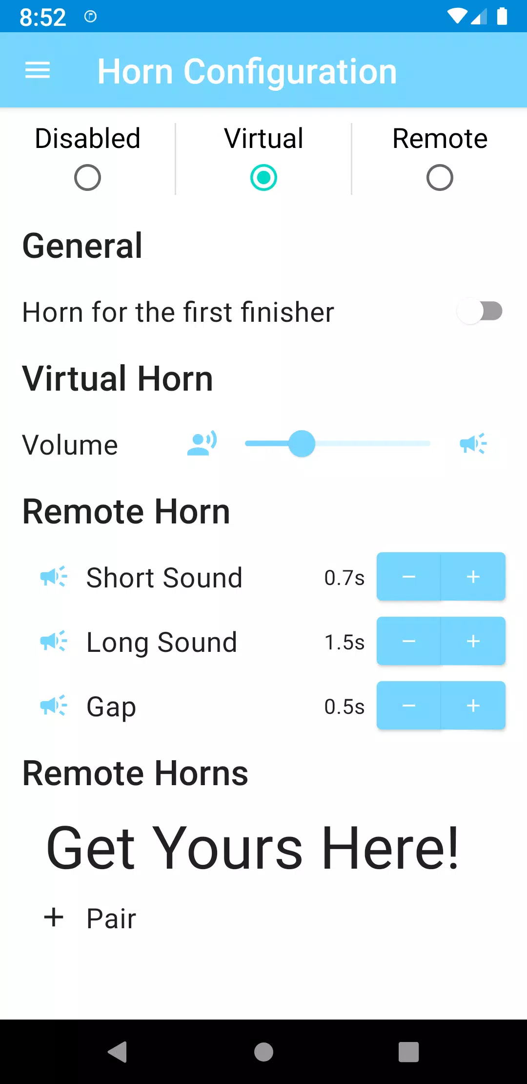 Captures d'écran de Voice Sail Start Timer