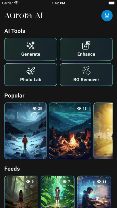 Capturas de pantalla de Aurora - Photo AI