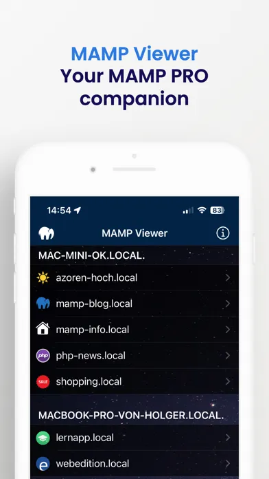 MAMP Viewer Screenshots