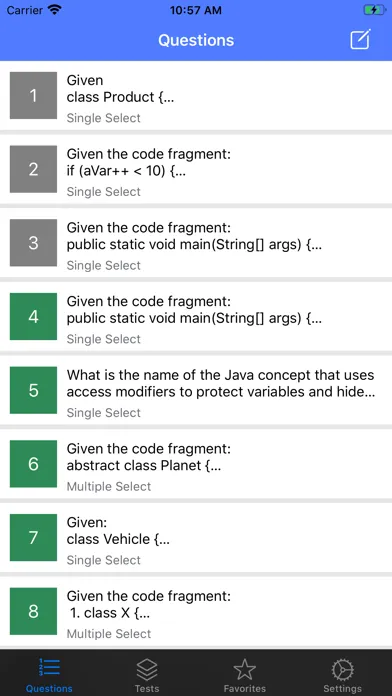 Java SE8 Certification 1Z0-808 스크린샷