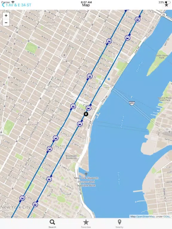 MTA Bus Time iPad  Ekran Görüntüleri
