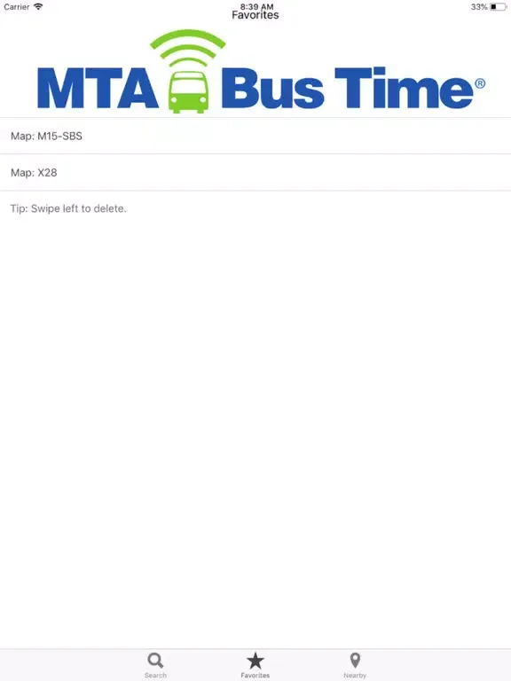 MTA Bus Time iPad  Ekran Görüntüleri