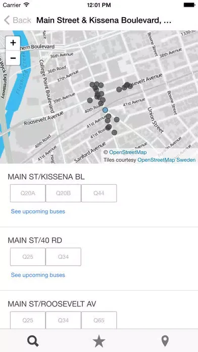 MTA Bus Time Ekran Görüntüleri