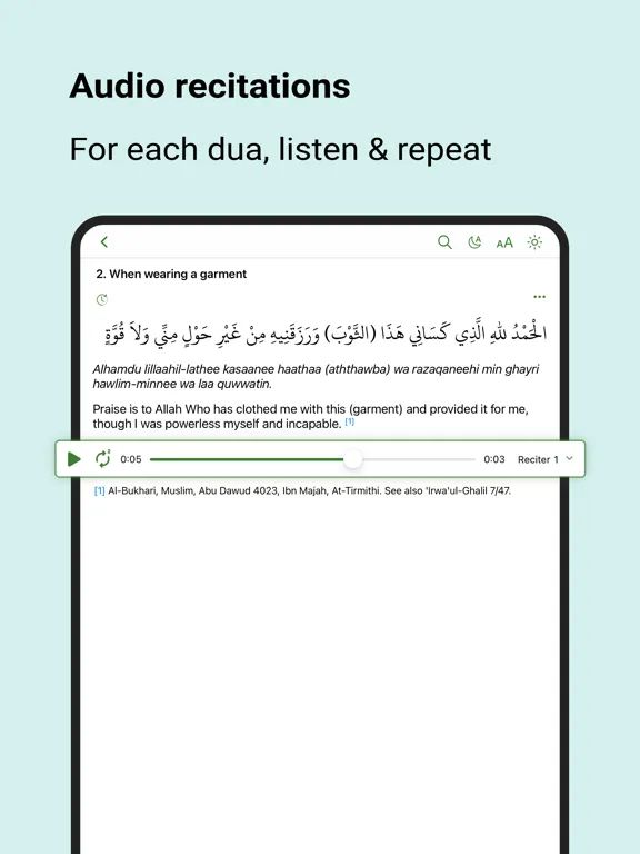 Скриншоты Dua & Dhikr (Hisnul Muslim) iPad 