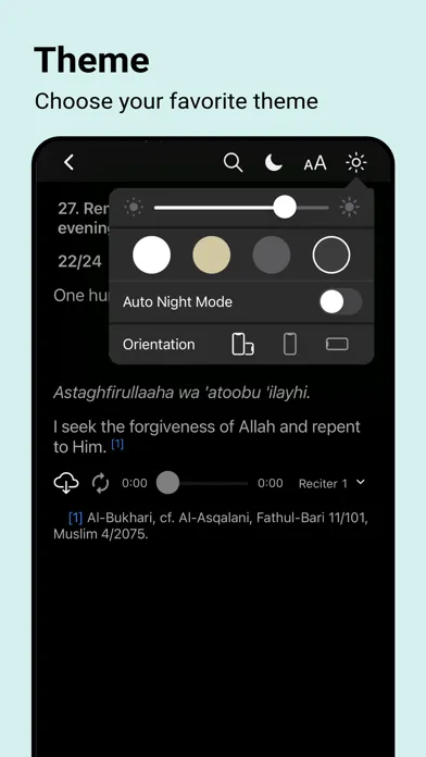 Скриншоты Dua & Dhikr (Hisnul Muslim)