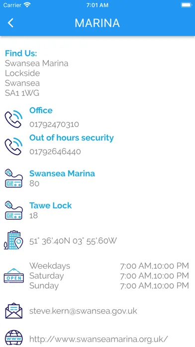 Tangkapan skrin Sail Swansea