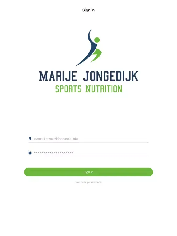 My Nutrition Coach iPad 应用截图