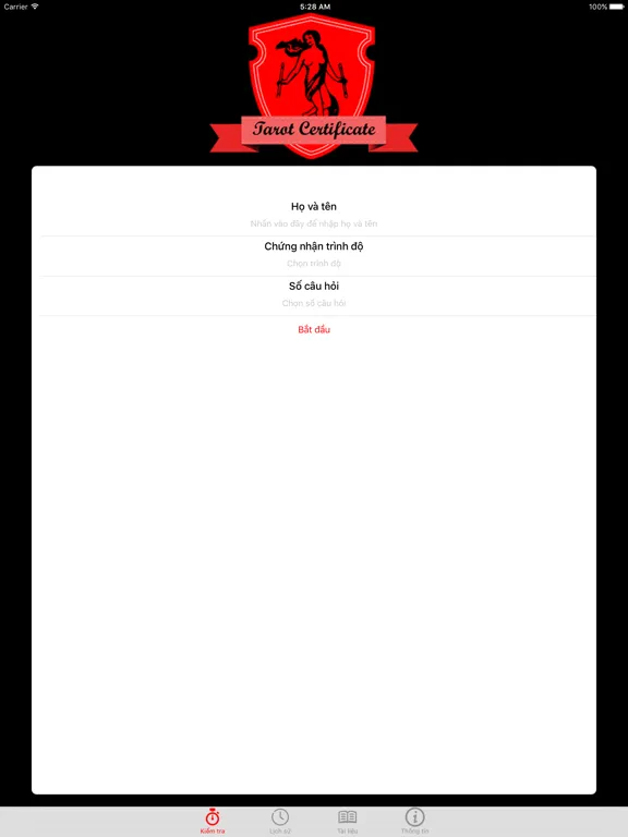 Tarot Certificate iPad  سکرین شاٹس