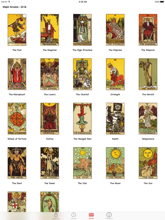 Tarot Certificate iPad  سکرین شاٹس