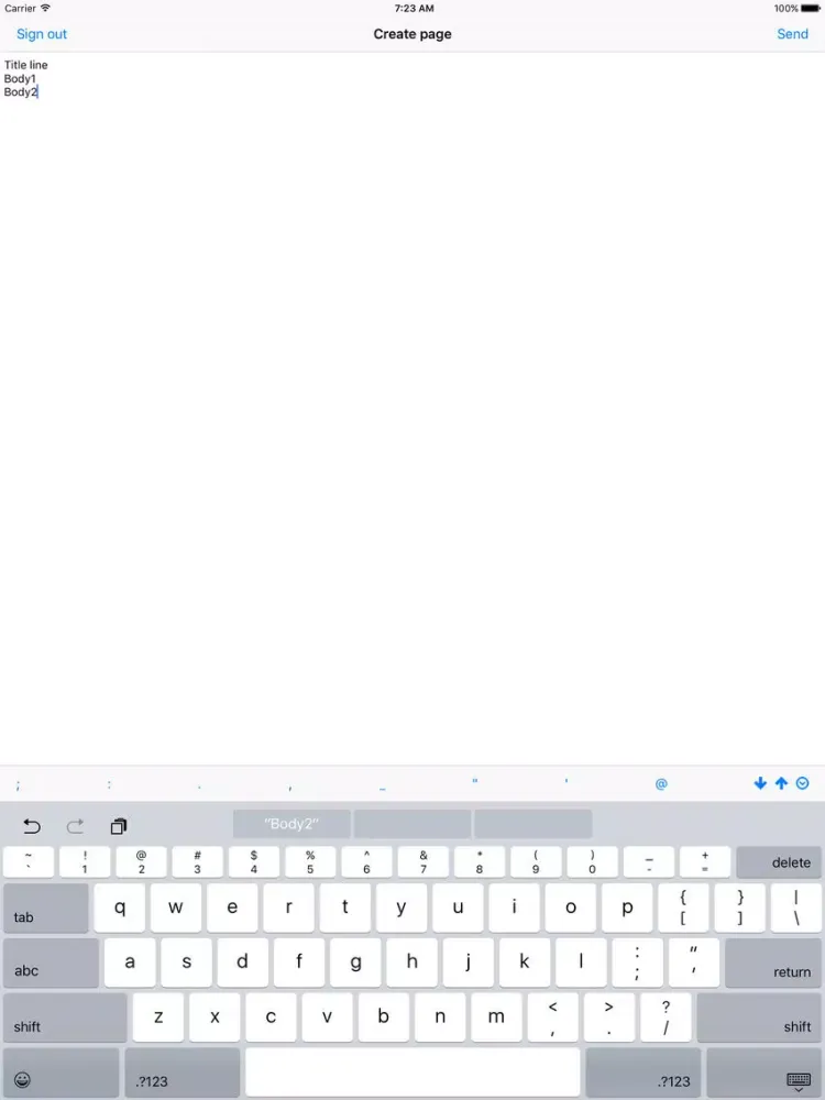 Quickly create a memo - QuickOne iPad  سکرین شاٹس