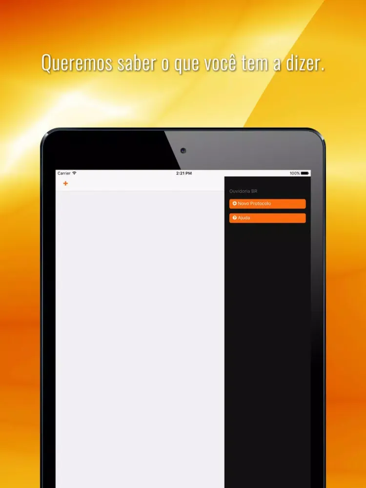 Ảnh chụp màn hình của Ouvidoria São José do Rio Claro iPad 