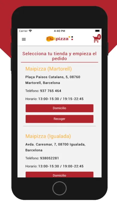 MaiPizza スクリーンショット