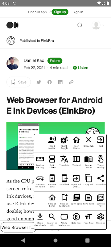 EinkBrodes captures d'écran de l'application3