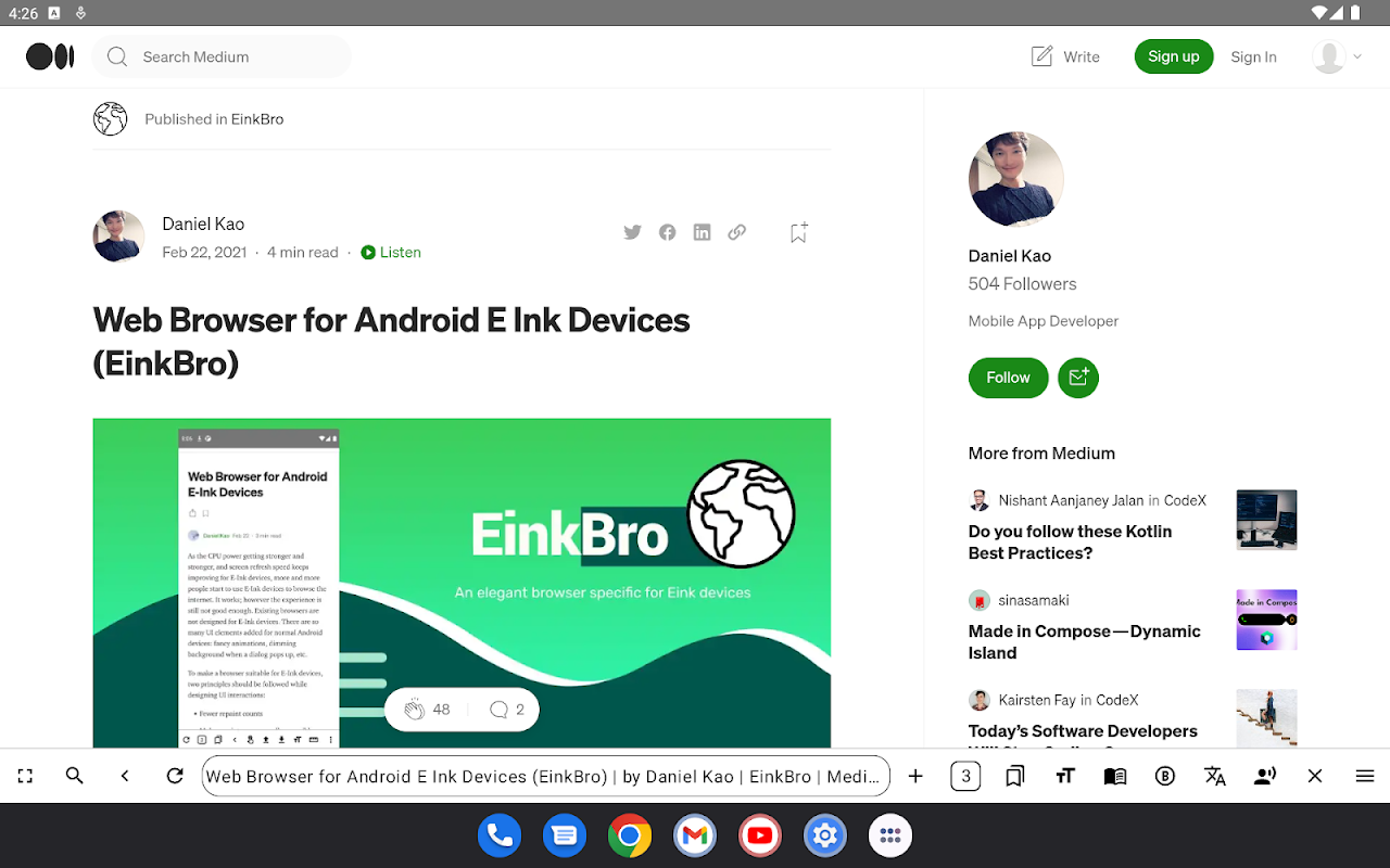 EinkBrodes captures d'écran de l'application4