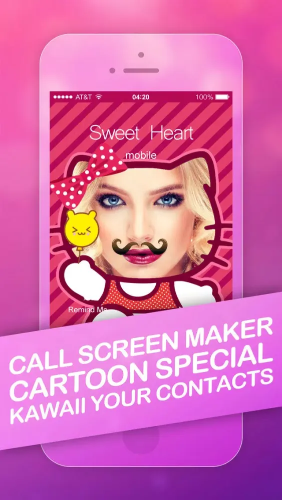 Call Screen Maker Pro - Cute Cartoon Special for iOS 8 سکرین شاٹس
