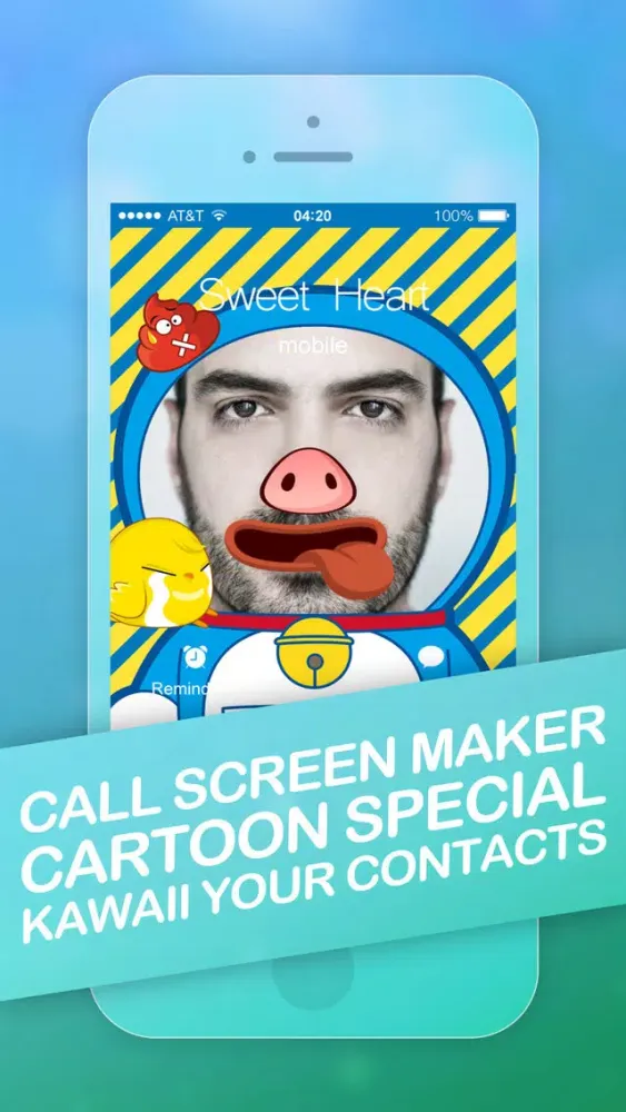 Call Screen Maker Pro - Cute Cartoon Special for iOS 8 سکرین شاٹس