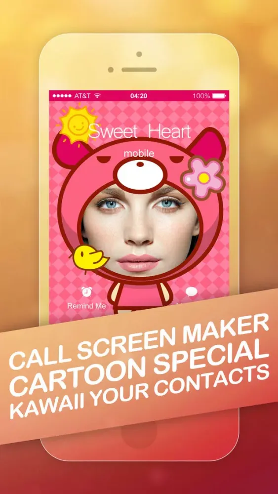 Call Screen Maker Pro - Cute Cartoon Special for iOS 8 سکرین شاٹس