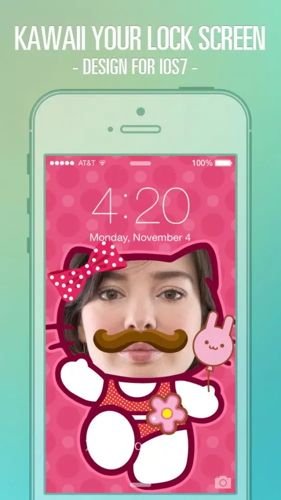 Screenshot di Pimp Lock Screen Wallpapers Pro - Cute Cartoon Special for iOS 7