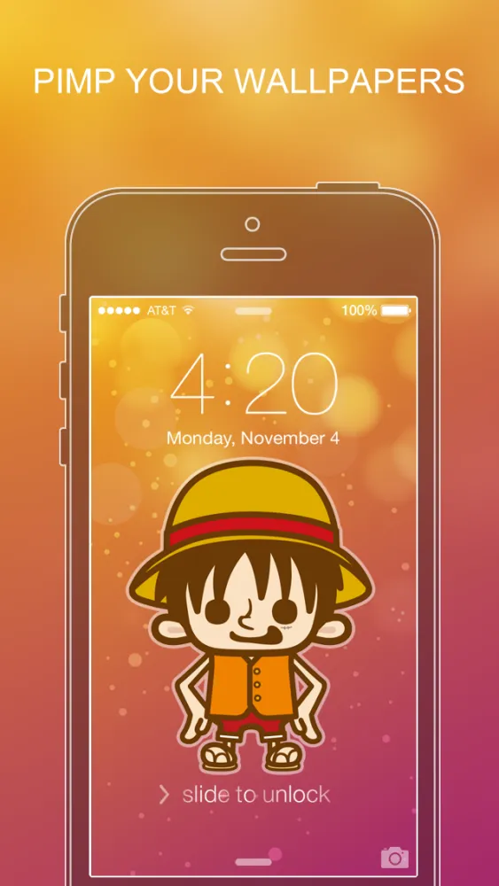 Pimp Your Wallpapers Pro - One Piece Special for iOS 7应用截图