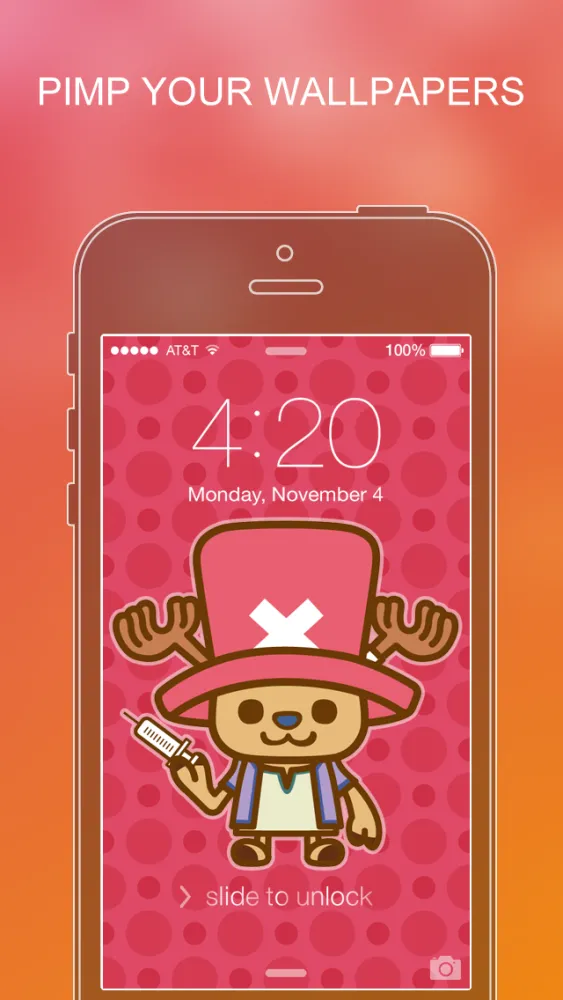 Pimp Your Wallpapers Pro - One Piece Special for iOS 7应用截图