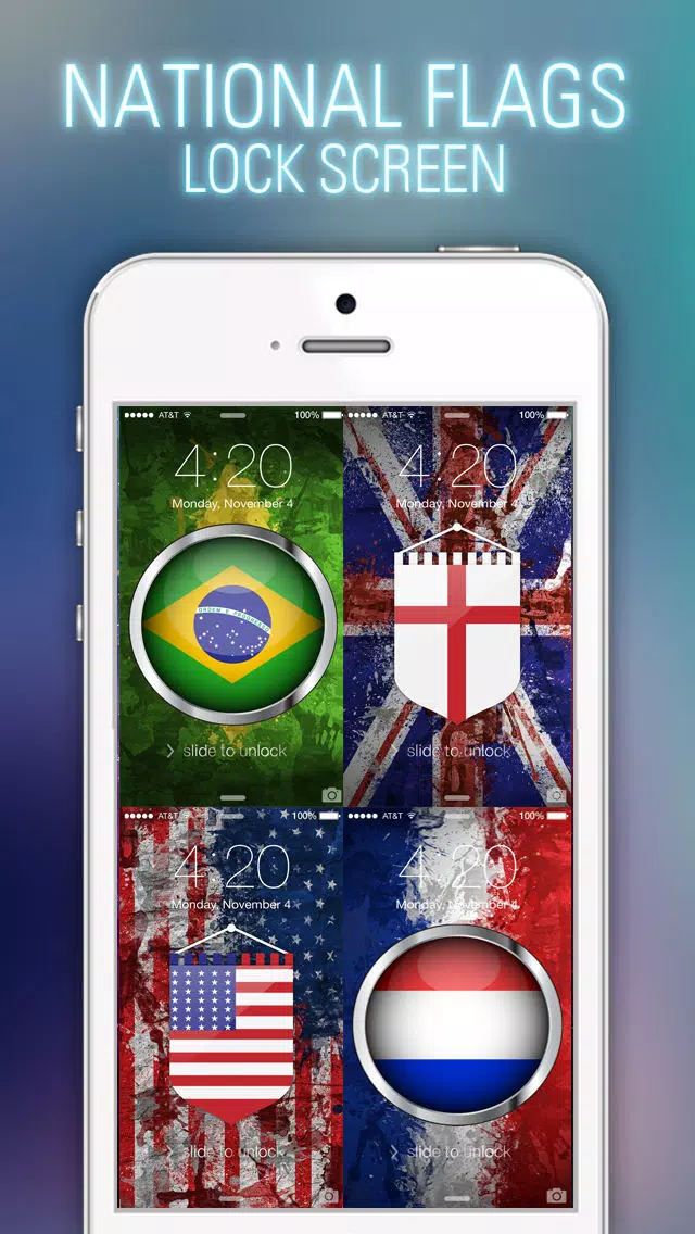 Pimp Your Wallpapers Pro - National Flags Special for iOS 7 Screenshots
