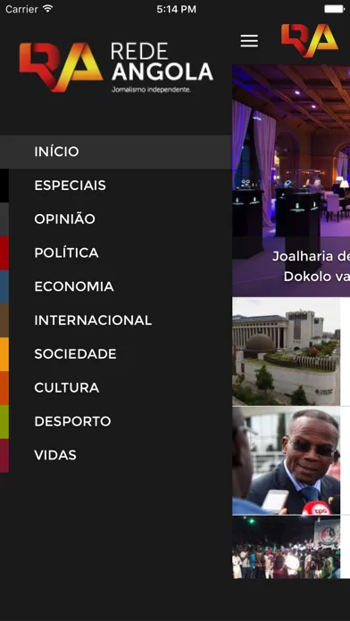 Rede Angola Ekran Görüntüleri