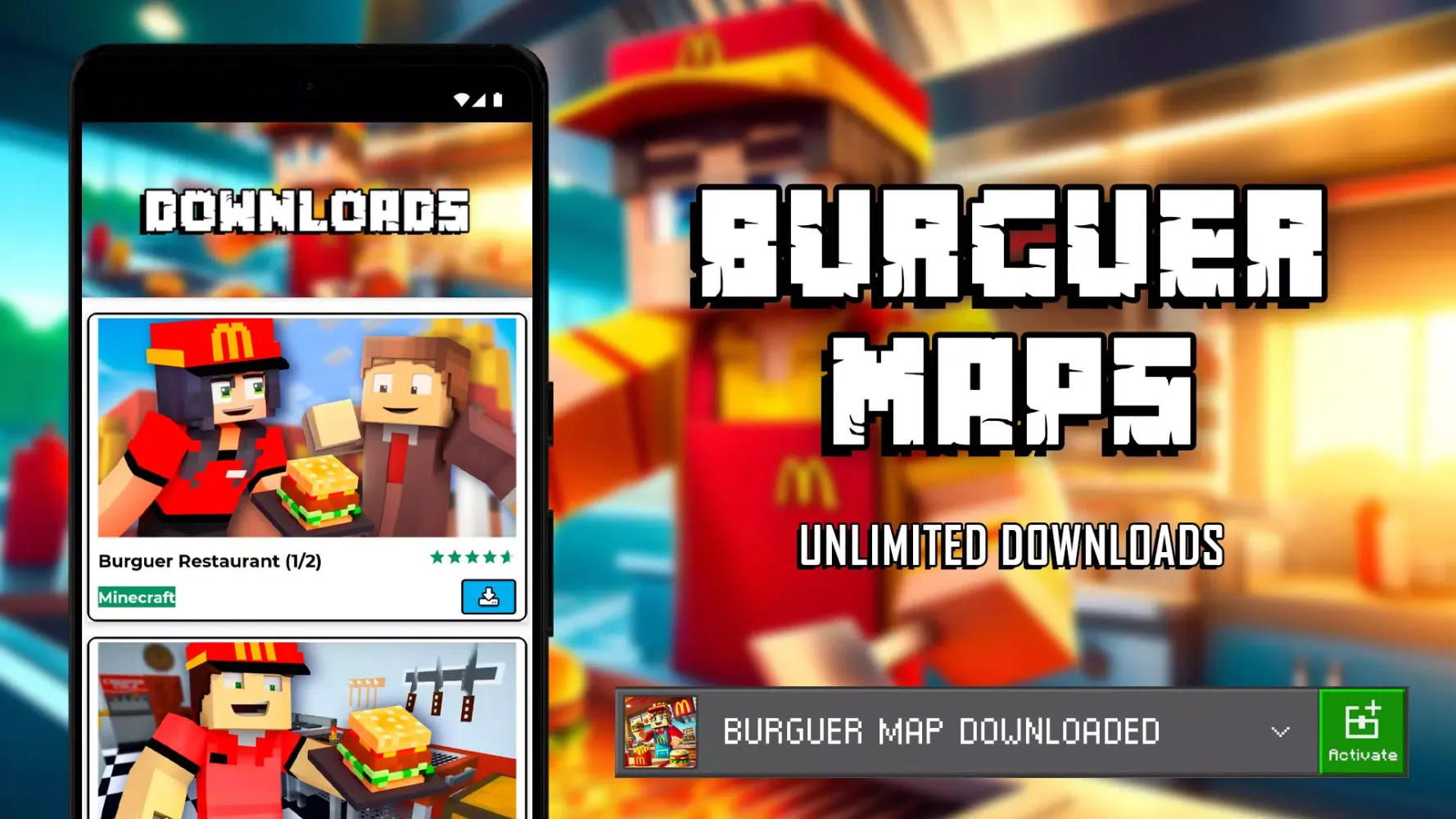 Mod of McDonald's in Minecraft Screenshots