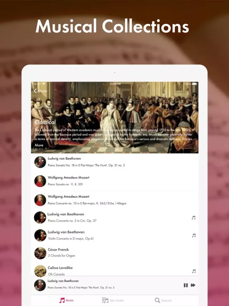 Скриншоты Musix - classical music iPad 