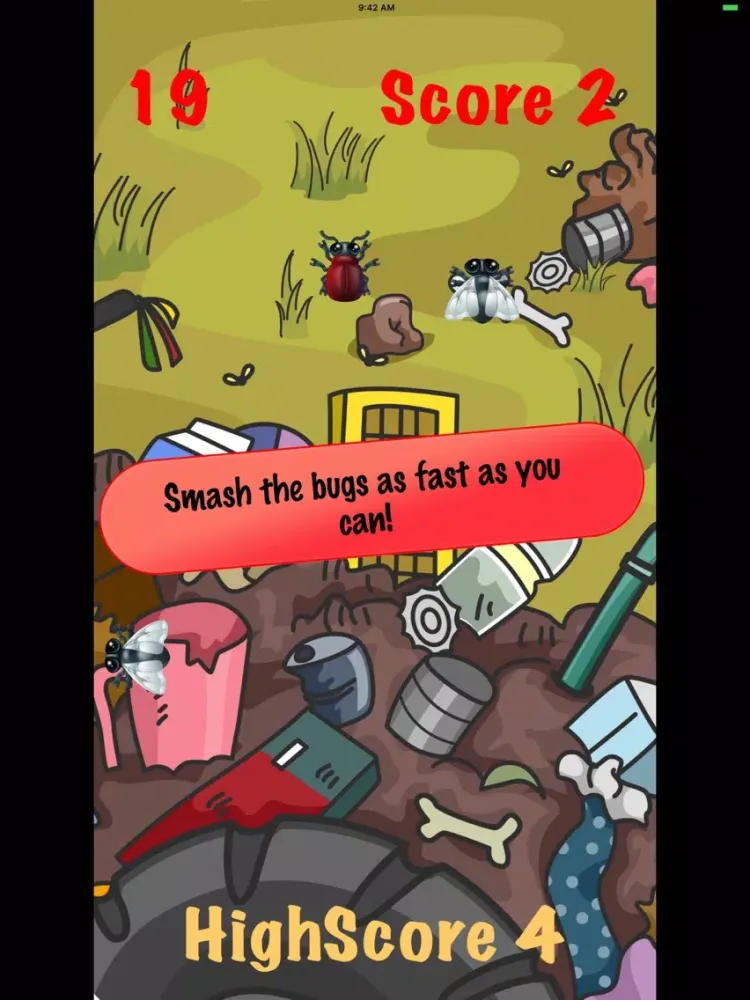 Ảnh chụp màn hình của Crazy Flies - Smasher iPad 