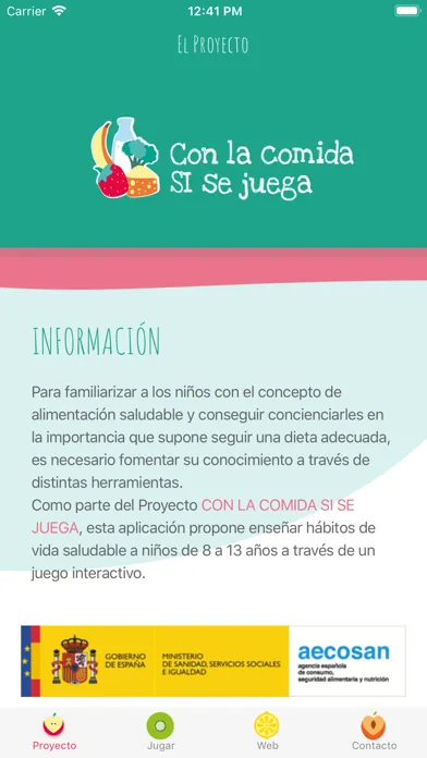 Con la comida SI se juega سکرین شاٹس