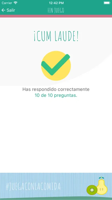 Con la comida SI se juega سکرین شاٹس