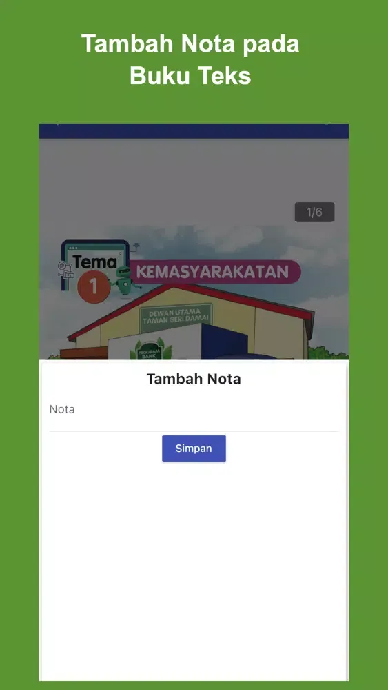 Tangkapan skrin Buku Teks KSSR SK Textbooks