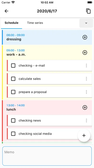 1day Schedule Screenshots