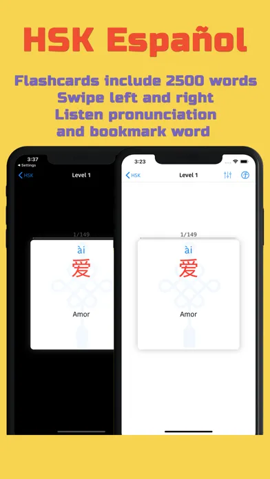 Ảnh chụp màn hình của HSK Vocabulario