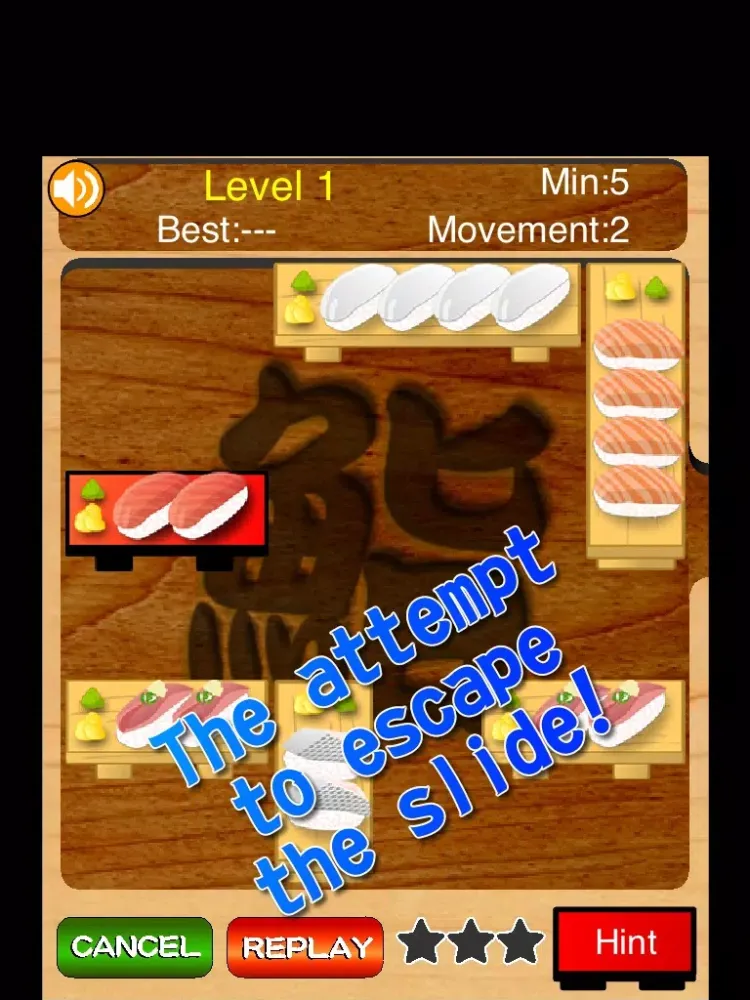 تصاویر Sushi Block Master:simple free arcade unblock puzzle game.You are to slide the blocks！Escape to the exit and let the sliding tuna sushi block. iPad 