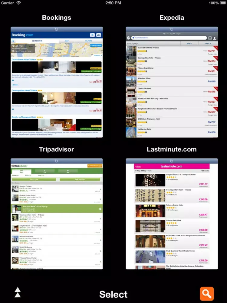 Скриншоты All Hotel Apps - Search all in one go. iPad 