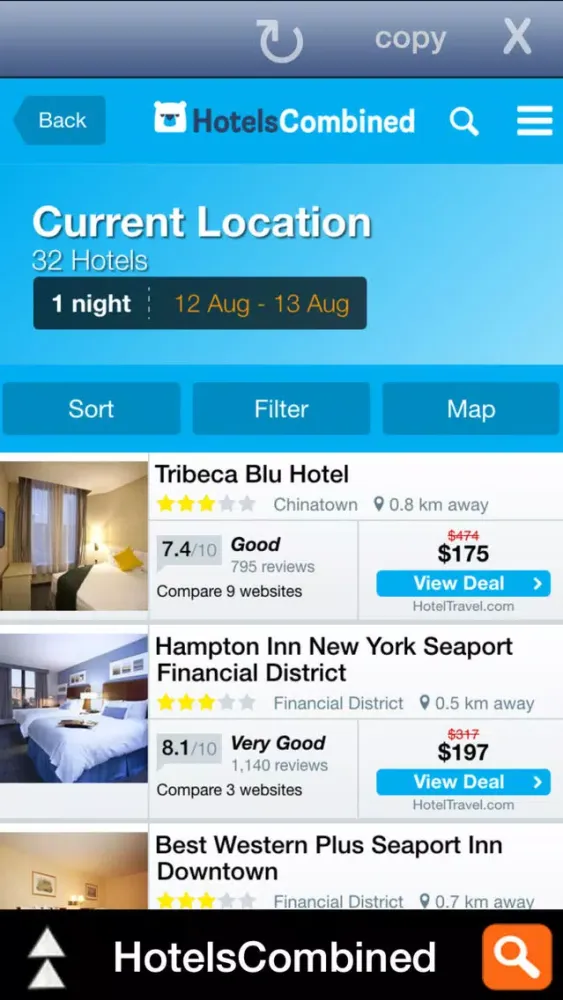 Скриншоты All Hotel Apps - Search all in one go.