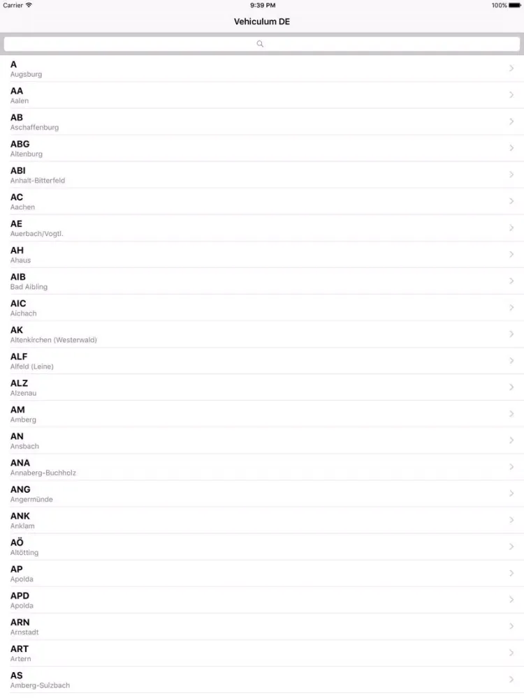 Vehiculum DE free iPad  Screenshots