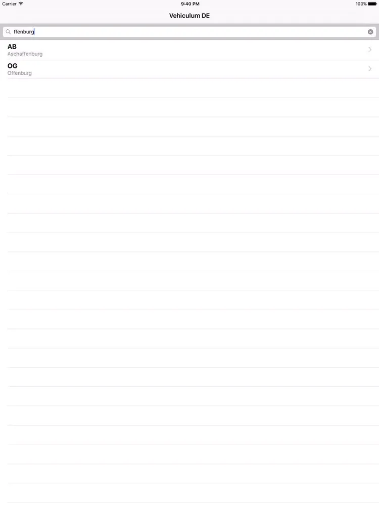 Vehiculum DE free iPad  Screenshots
