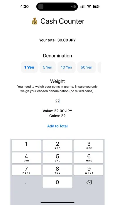 Cash Counter for Coins Screenshots