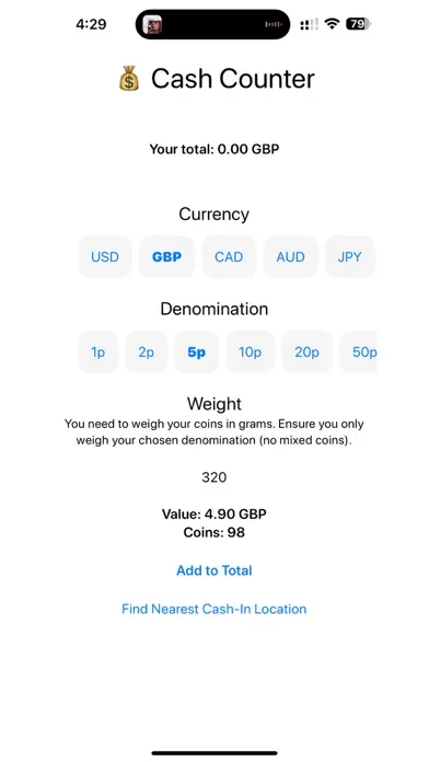 Cash Counter for Coins Screenshots