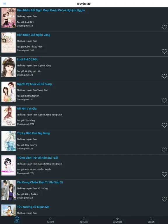 Tangkapan skrin Ngôn Tình Full - Hay - Truyen Ngon Tinh Offline iPad 