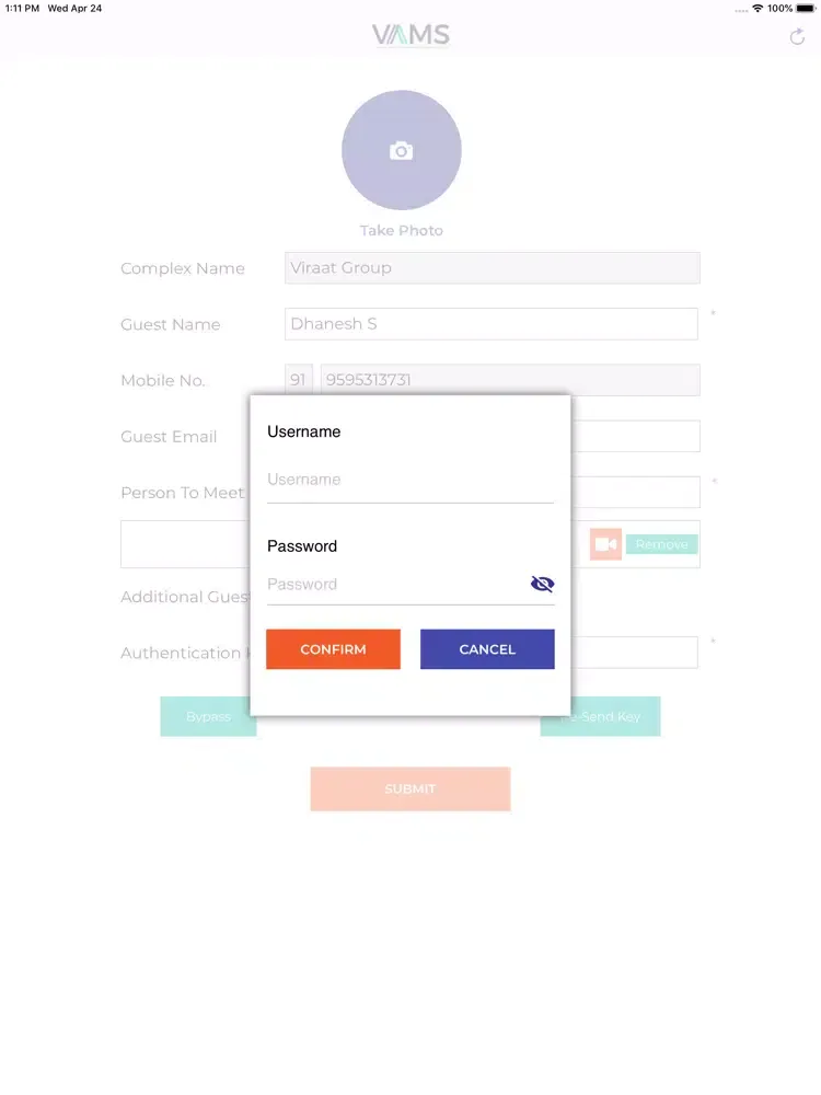 VAMS Residential Reception iPad 應用截圖