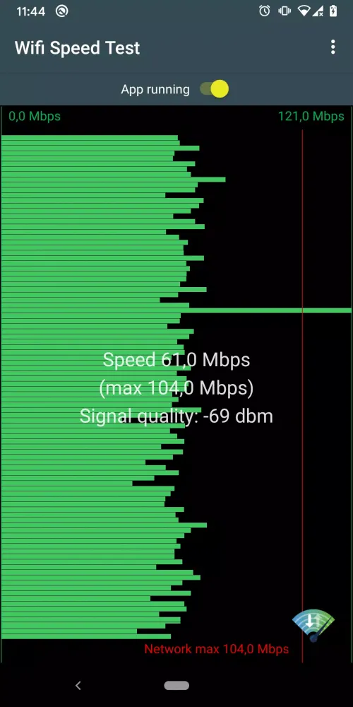 Captures d'écran de Wifi Speed Test